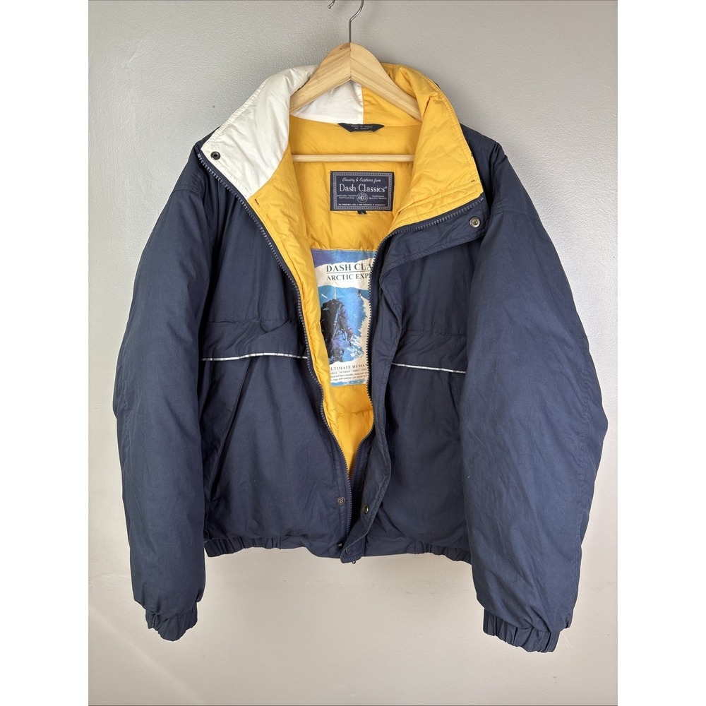 Dash Classics Nautical Jacket Size Large Arctic Expedition Navy Blue